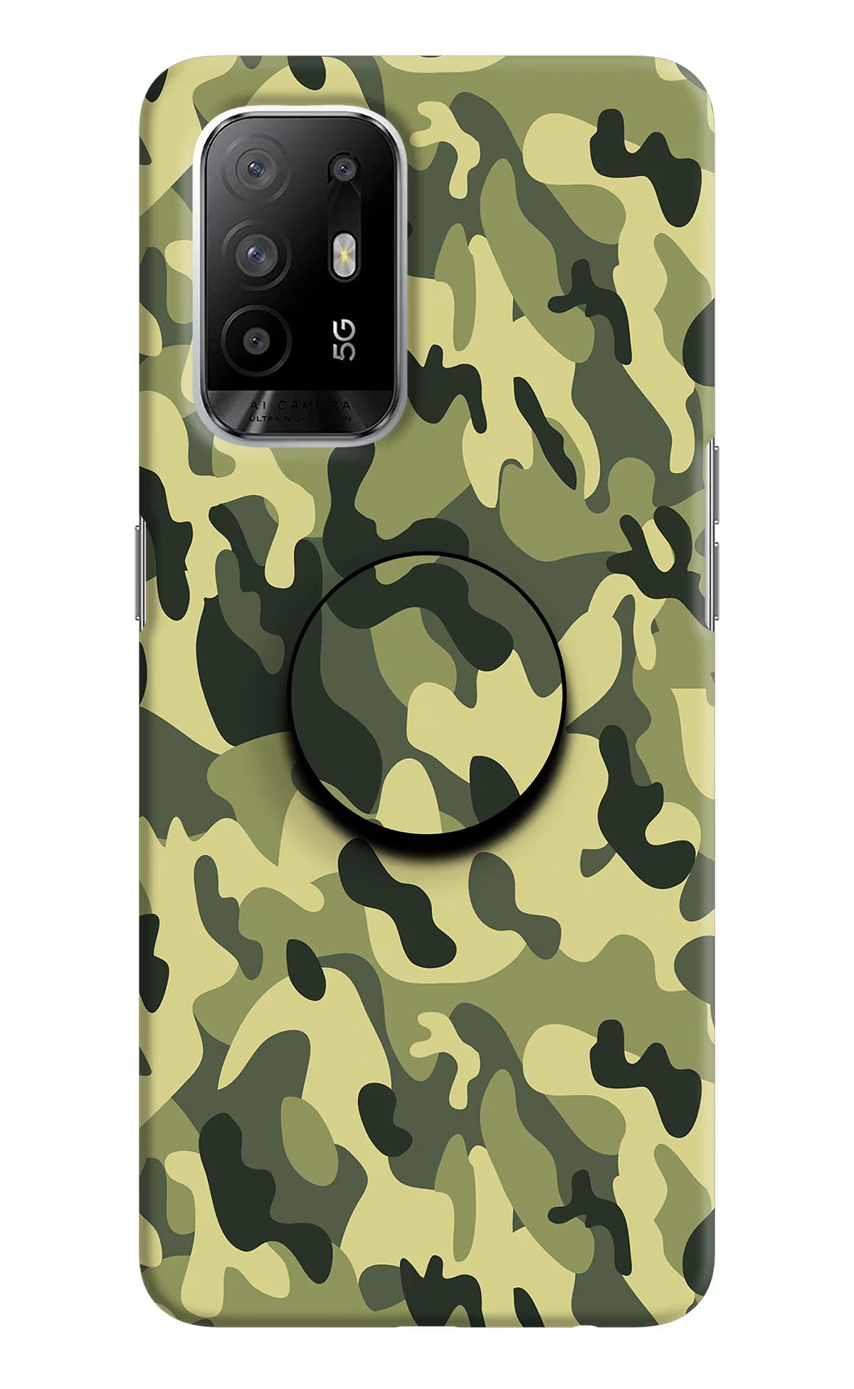 Camouflage Oppo F19 Pro+ Pop Case by Casekaro