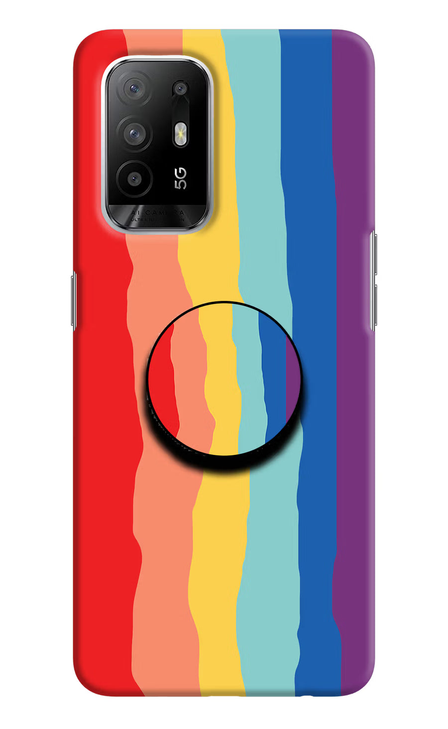 Rainbow Oppo F19 Pro+ Pop Case, Hard case