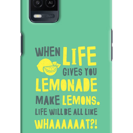 Quote Oppo A54 Hard Case Back Cover by Casekaro