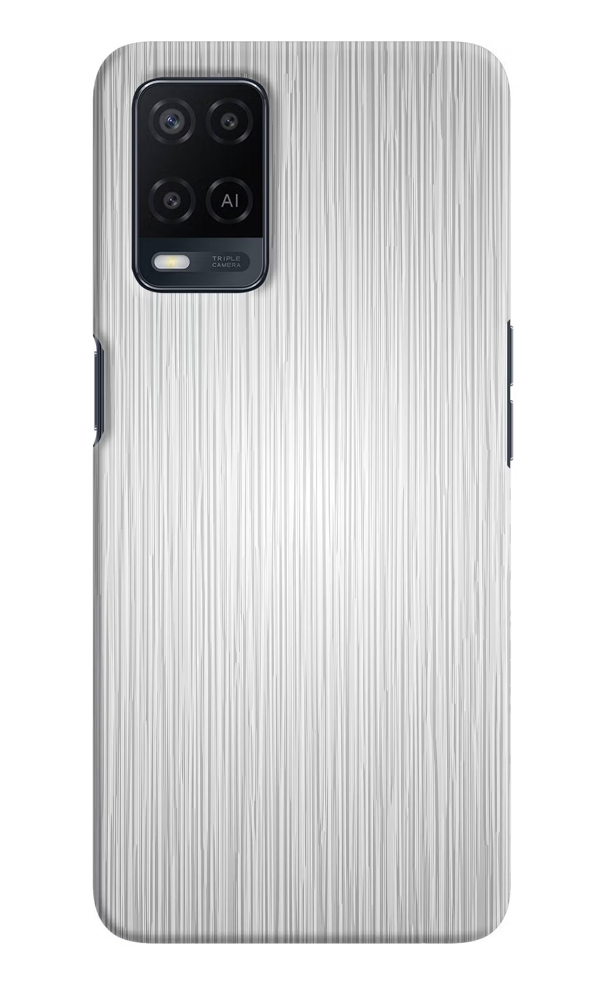 Wooden Grey Texture Oppo A54 Hard Case Back Cover by Casekaro