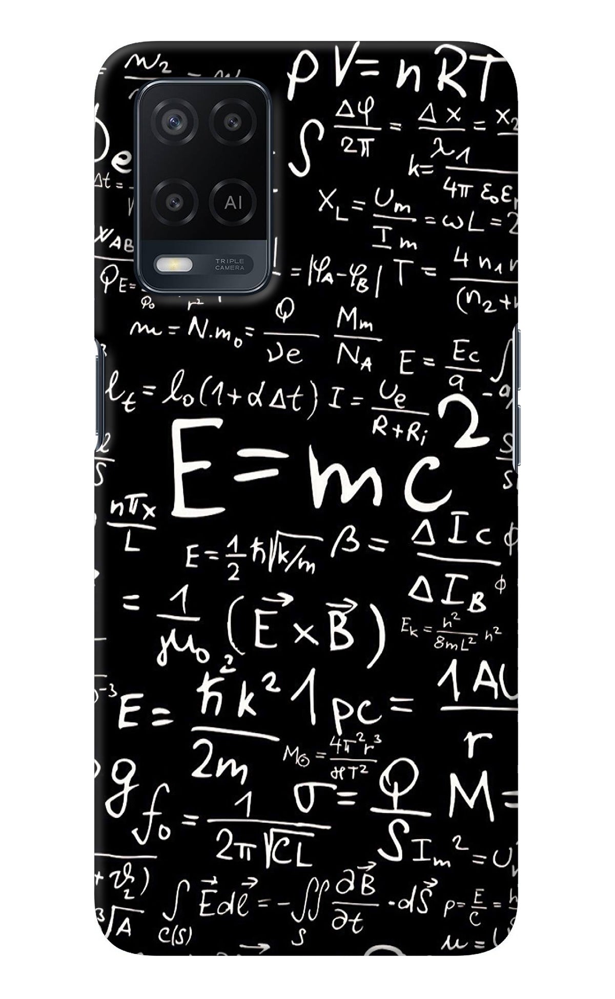Physics Albert Einstein Formula Oppo A54 Back Cover