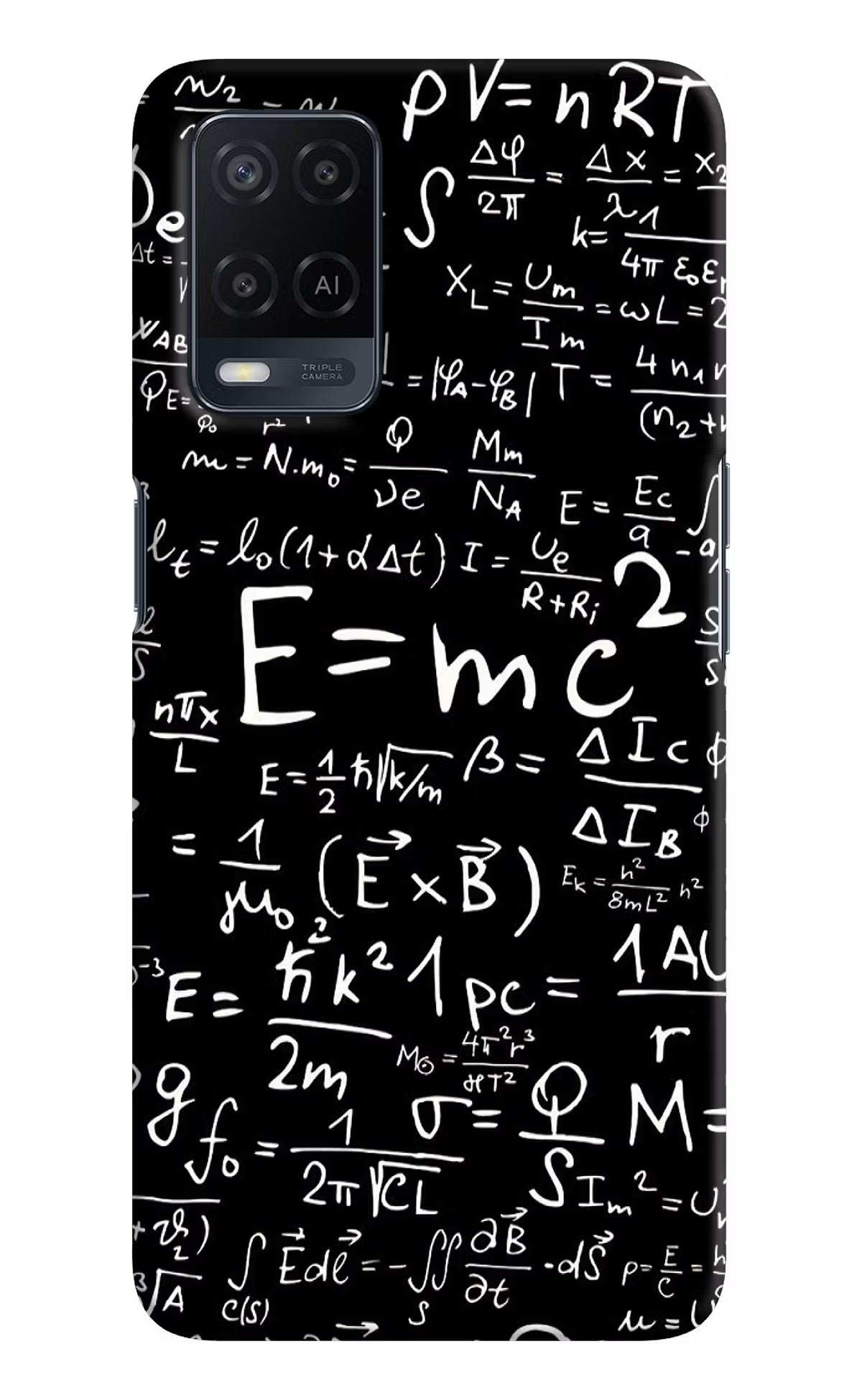 Physics Formula Oppo A54 Hard Case Back Cover by Casekaro