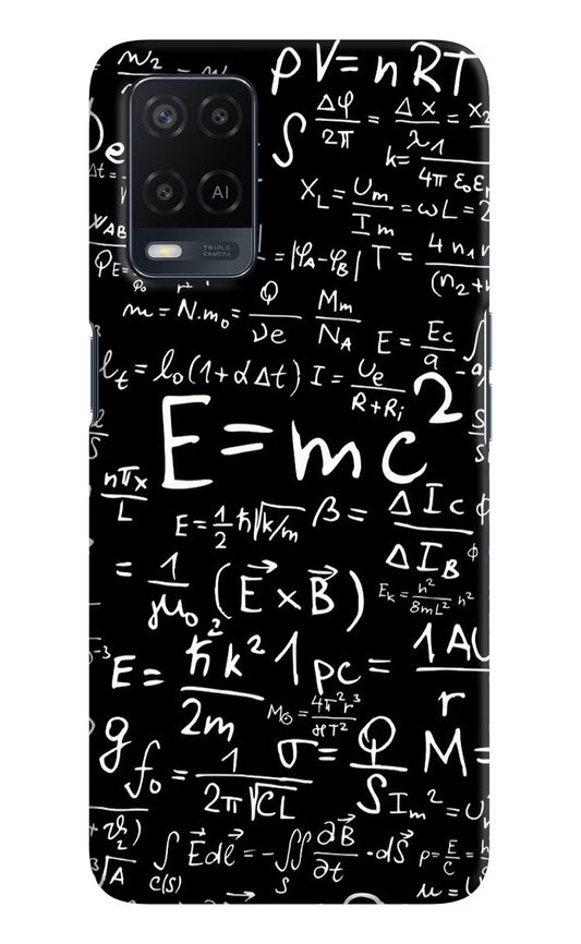 Physics Formula Oppo A54 Hard Case Back Cover by Casekaro