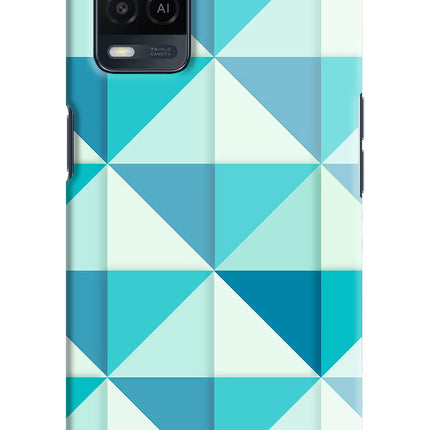 Abstract Oppo A54 Hard Case Back Cover by Casekaro