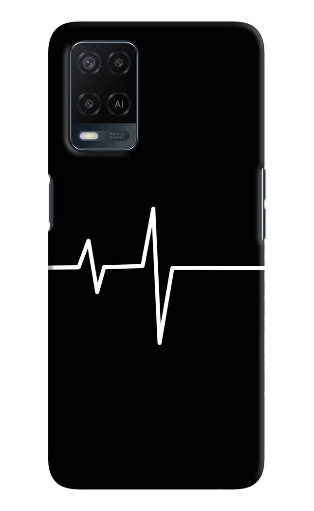 Heart Beats Oppo A54 Hard Case Back Cover by Casekaro