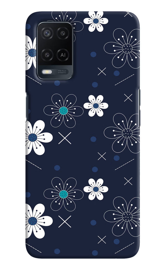 Flowers Oppo A54 Hard Case Back Cover by Casekaro