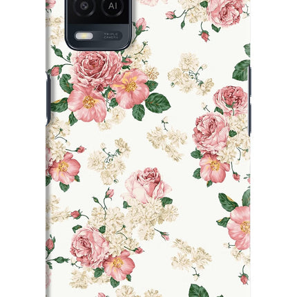 Flowers Oppo A54 Hard Case Back Cover by Casekaro