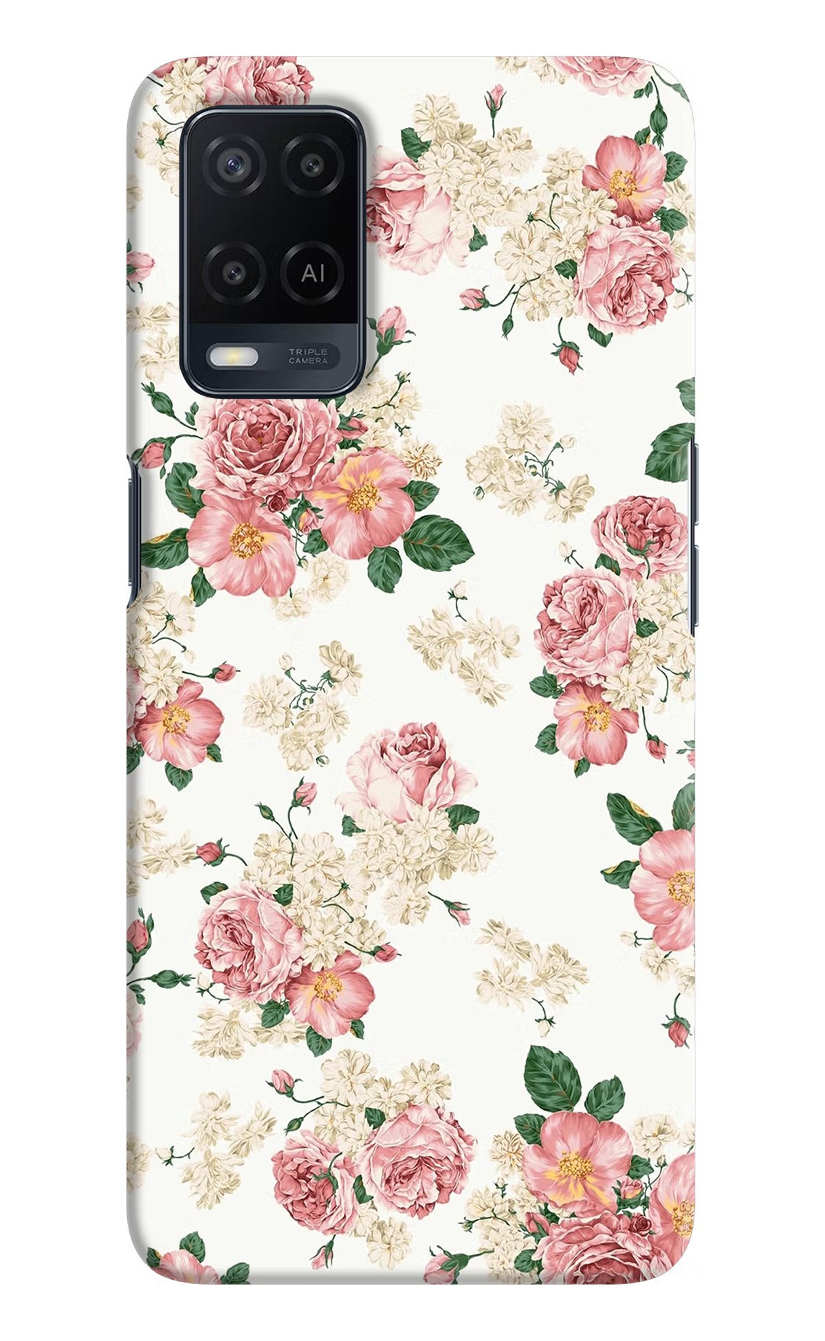 Flowers Oppo A54 Hard Case Back Cover by Casekaro