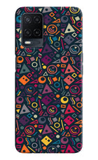 Geometric Abstract Oppo A54 Hard Case Back Cover by Casekaro