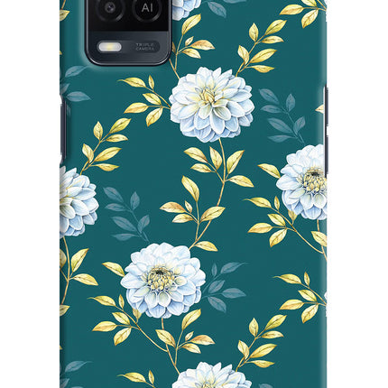 Flowers Oppo A54 Hard Case Back Cover by Casekaro