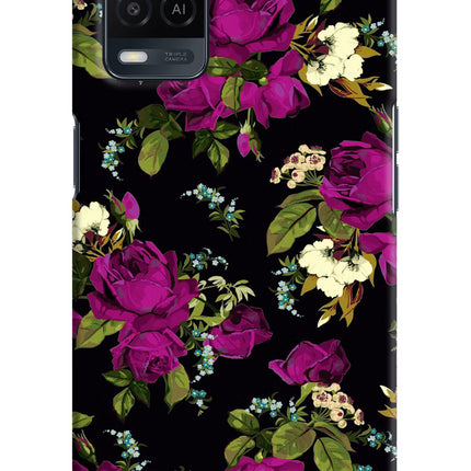 Flowers Oppo A54 Hard Case Back Cover by Casekaro