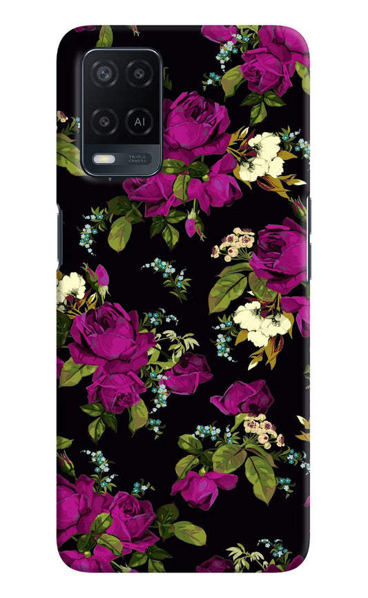 Flowers Oppo A54 Hard Case Back Cover by Casekaro