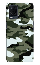 Camouflage Oppo A54 Hard Case Back Cover by Casekaro