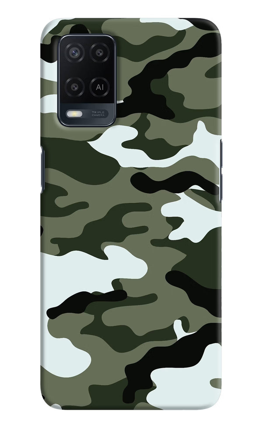 Camouflage Oppo A54 Back Cover, Hard case