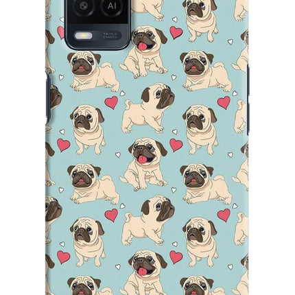 Pug Dog Oppo A54 Hard Case Back Cover by Casekaro