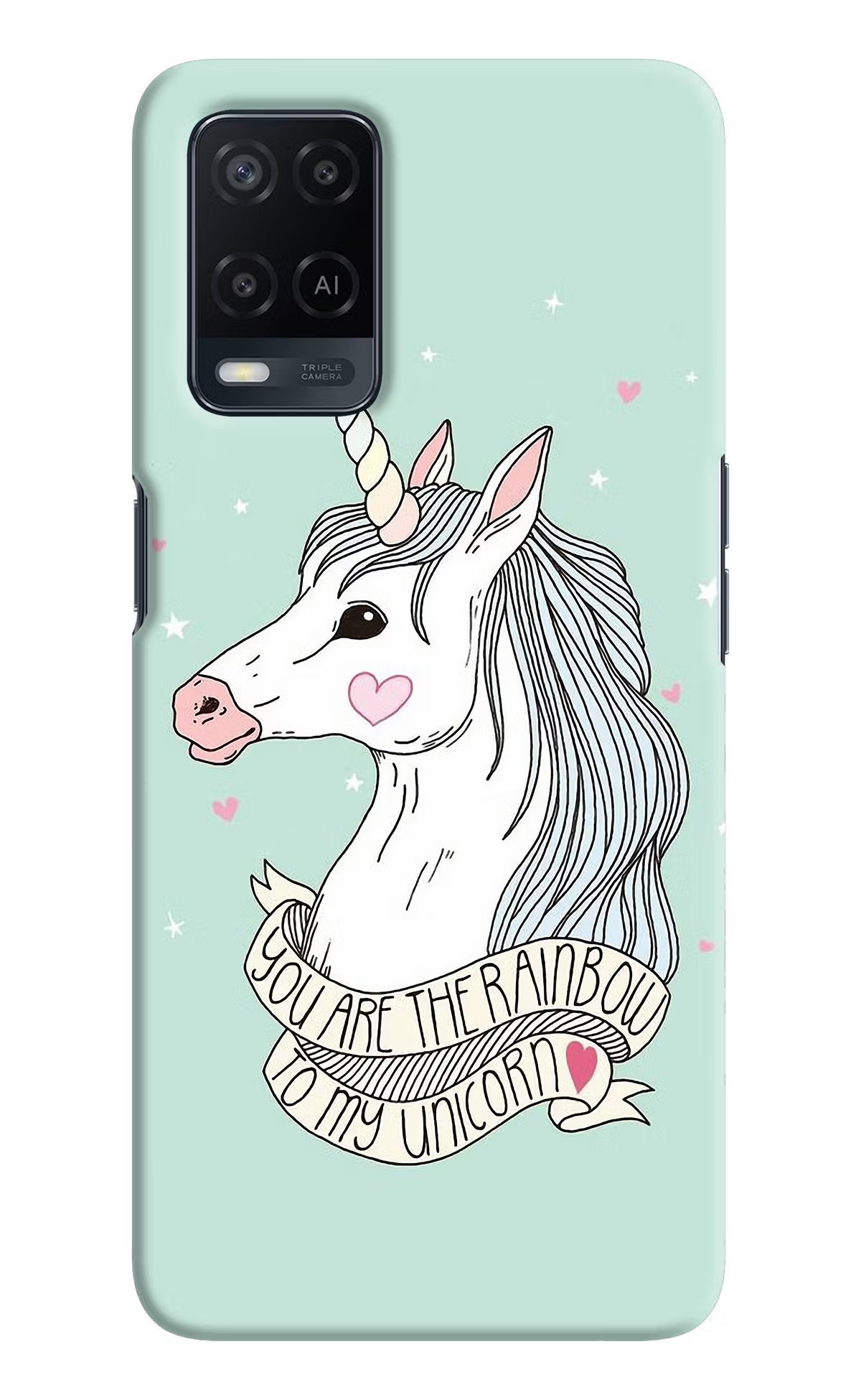 Unicorn Wallpaper Oppo A54 Hard Case Back Cover by Casekaro
