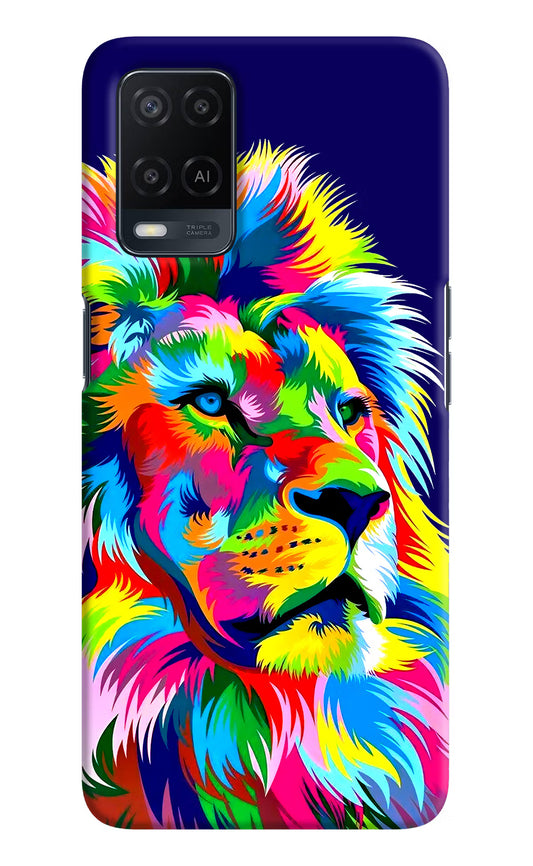 Vector Art Lion Oppo A54 Hard Case Back Cover by Casekaro