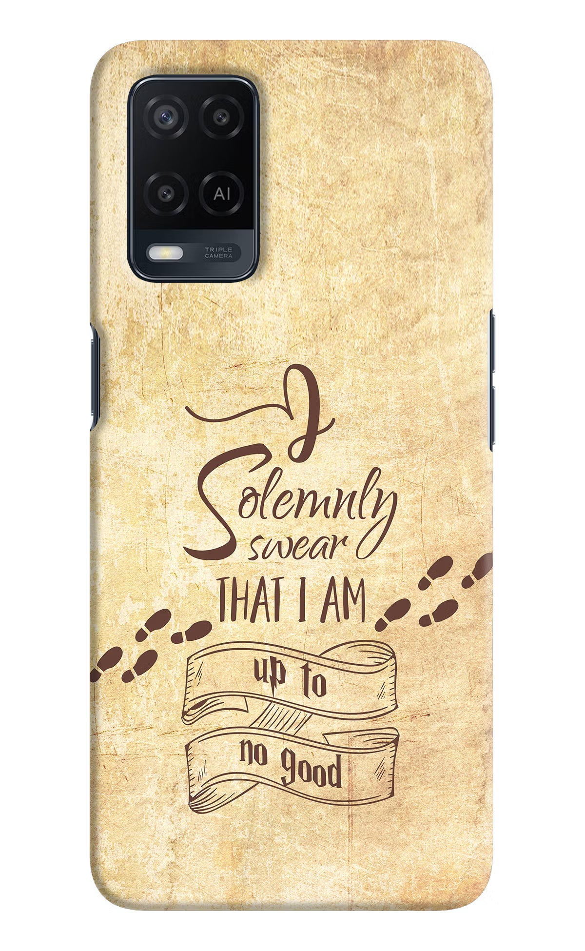 I Solemnly swear that i up to no good Oppo A54 Hard Case Back Cover by Casekaro