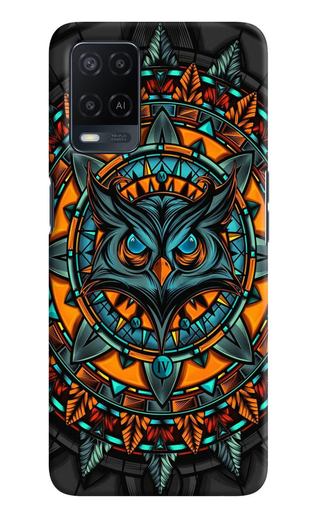 Angry Owl Art Oppo A54 Hard Case Back Cover by Casekaro