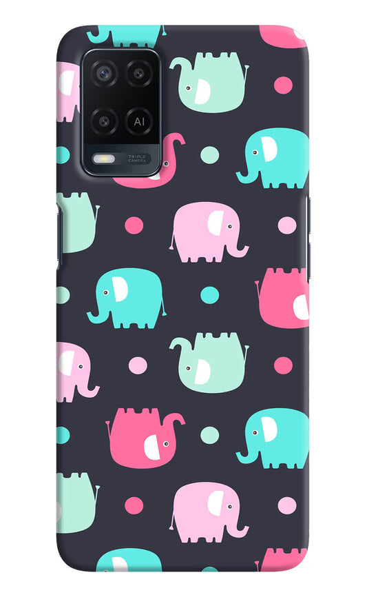 Elephants Oppo A54 Hard Case Back Cover by Casekaro