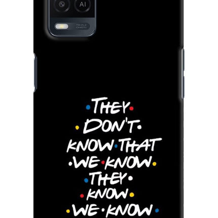 FRIENDS Dialogue Oppo A54 Hard Case Back Cover by Casekaro