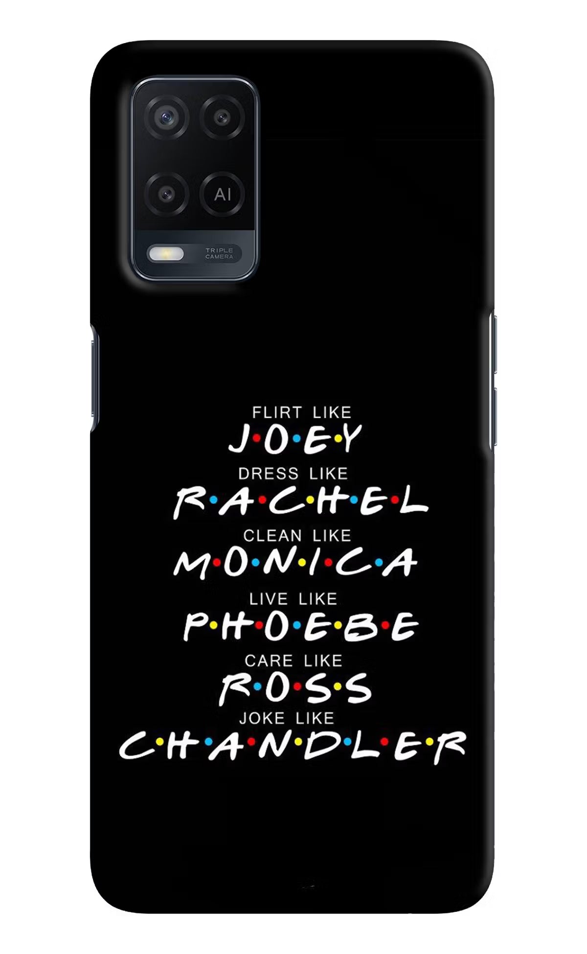 FRIENDS Character Oppo A54 Hard Case Back Cover by Casekaro