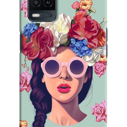 Pretty Girl Oppo A54 Hard Case Back Cover by Casekaro