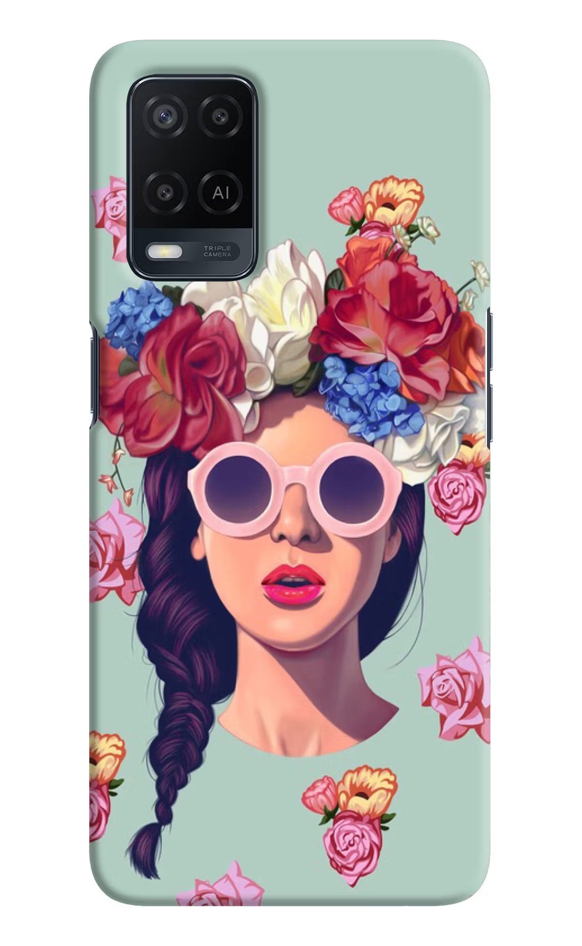 Pretty Girl Oppo A54 Hard Case Back Cover by Casekaro