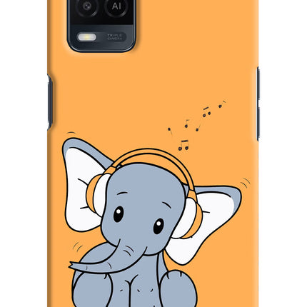 High On Music Oppo A54 Hard Case Back Cover by Casekaro