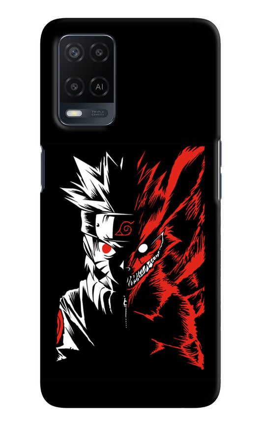 Naruto Two Face Oppo A54 Hard Case Back Cover by Casekaro