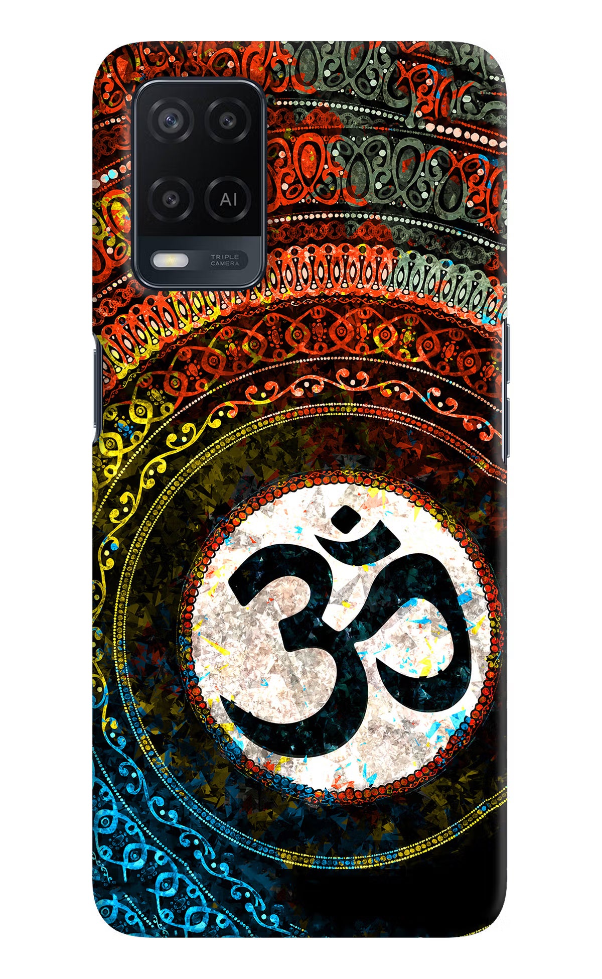 Om Cultural Oppo A54 Hard Case Back Cover by Casekaro