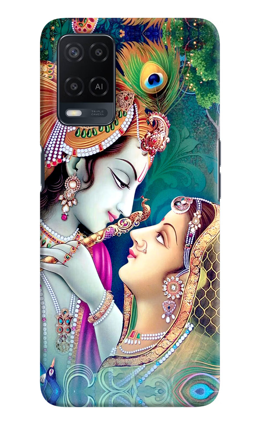Lord Radha Krishna Oppo A54 Back Cover, Hard case