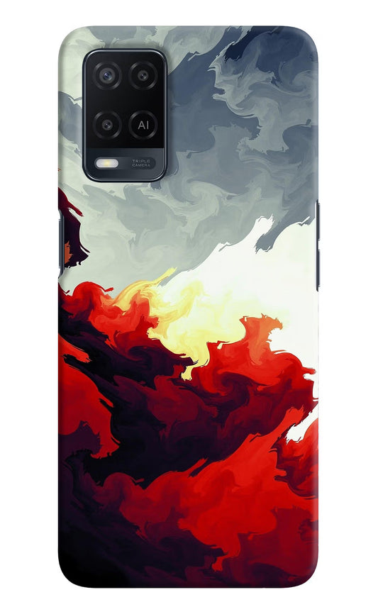 Fire Cloud Oppo A54 Hard Case Back Cover by Casekaro