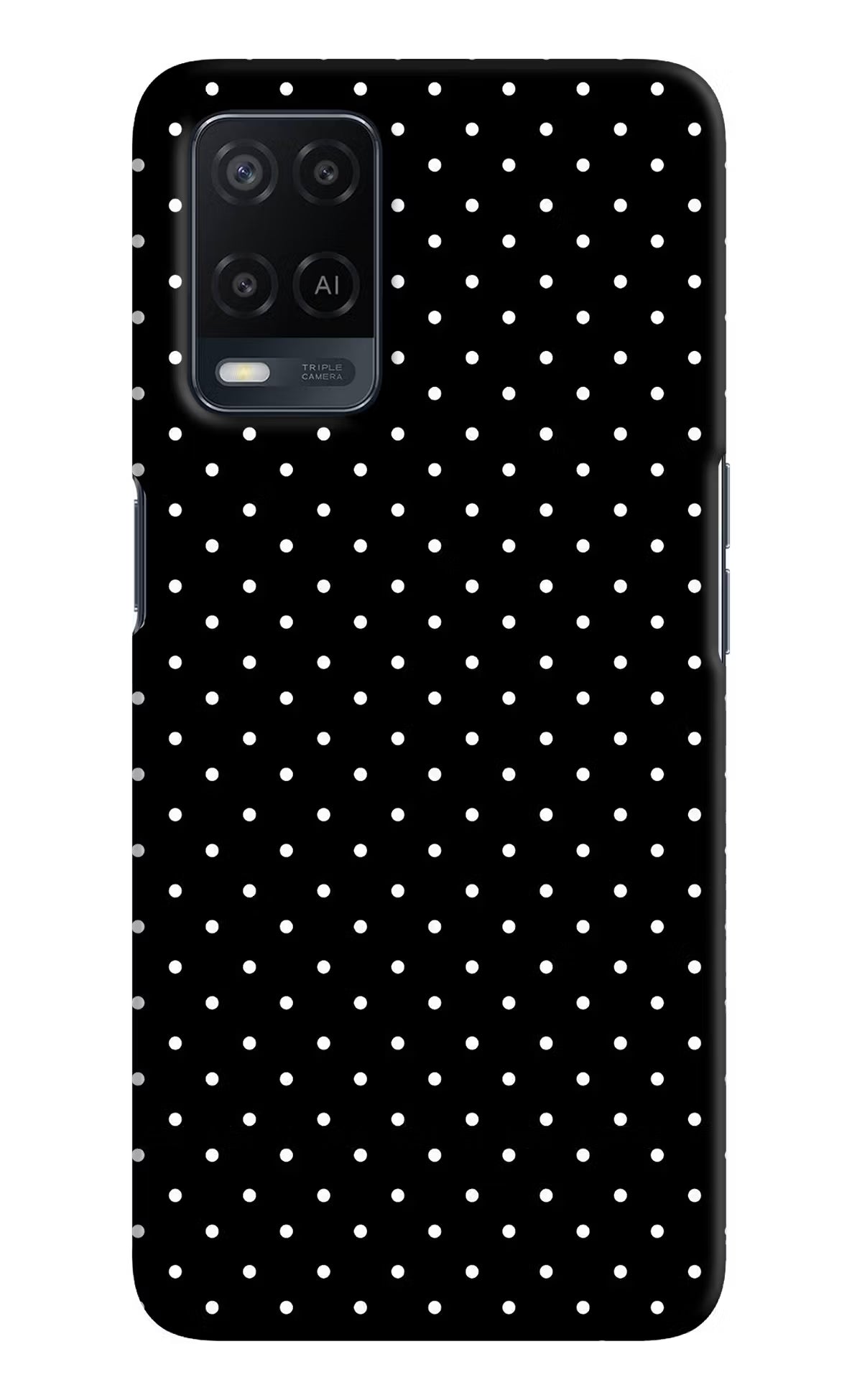 White Dots Oppo A54 Hard Case Back Cover by Casekaro