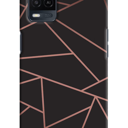 Geometric Pattern Oppo A54 Hard Case Back Cover by Casekaro
