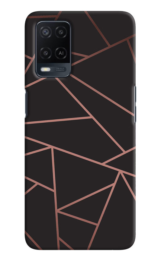 Geometric Pattern Oppo A54 Hard Case Back Cover by Casekaro