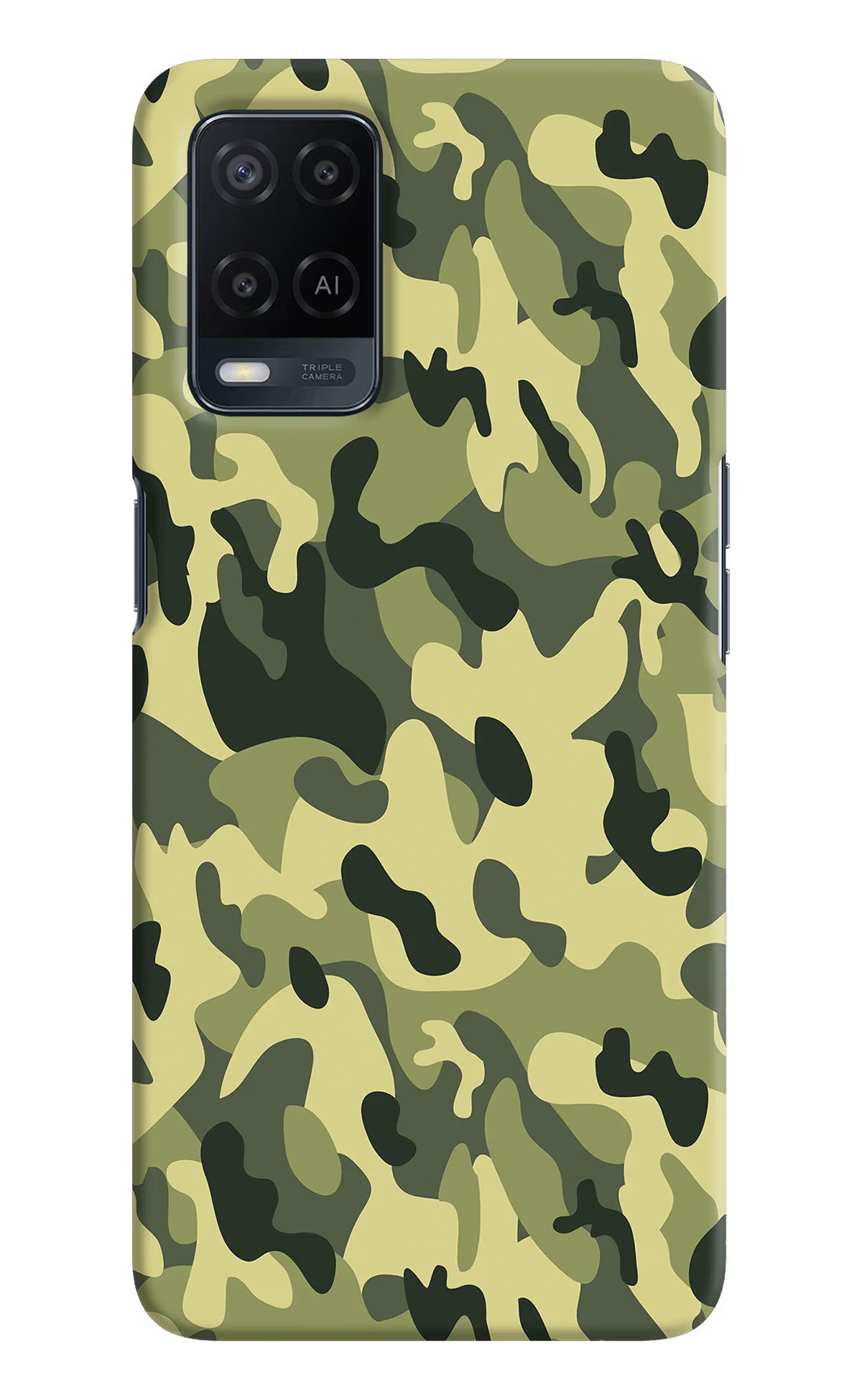 Camouflage Oppo A54 Hard Case Back Cover by Casekaro
