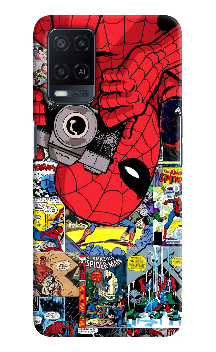 Spider Man Oppo A54 Back Cover, Hard case
