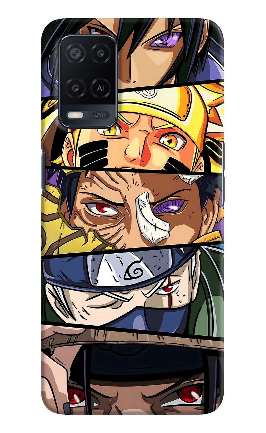 Naruto Character Oppo A54 Back Cover, Hard case