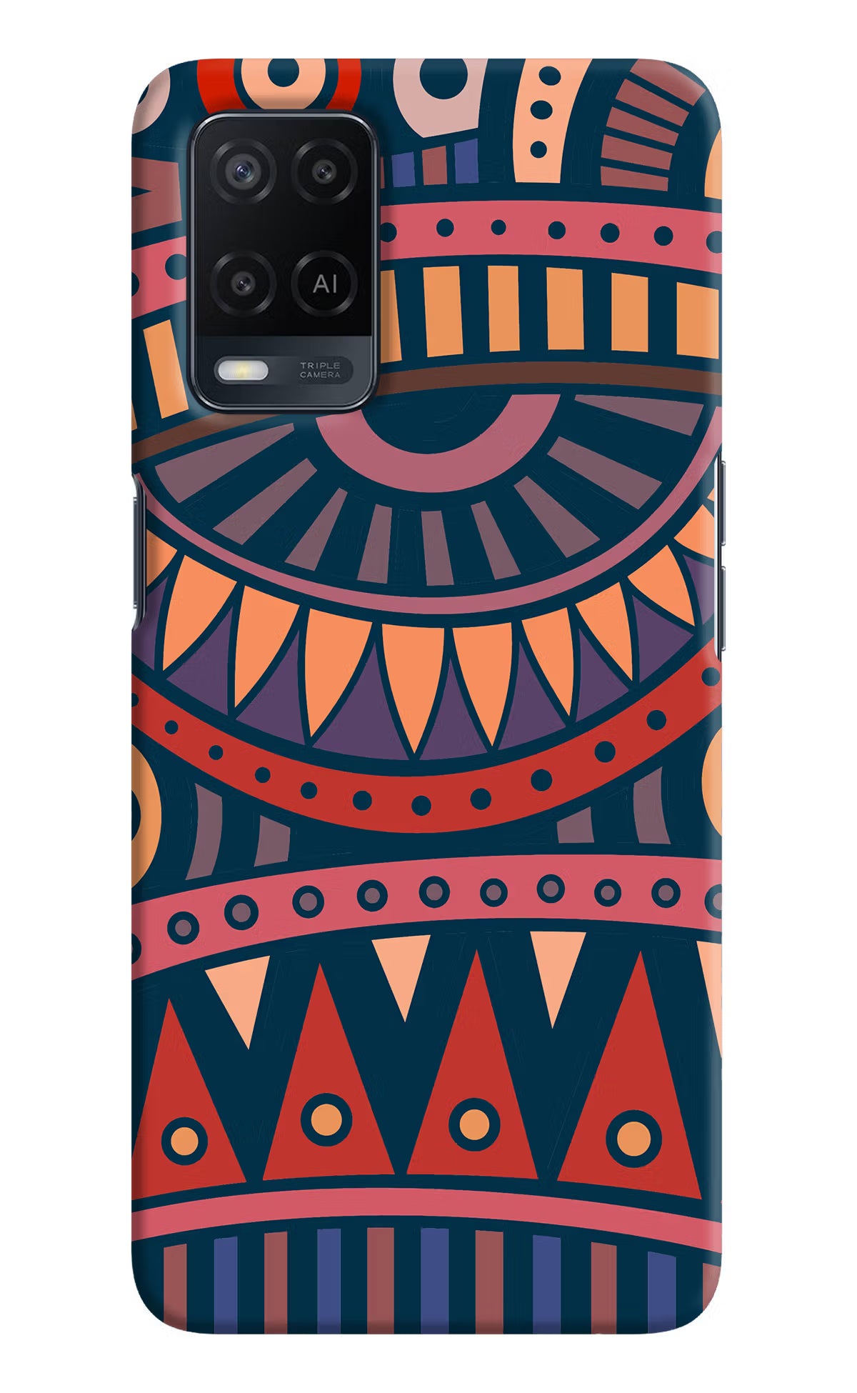 African Culture Design Oppo A54 Hard Case Back Cover by Casekaro