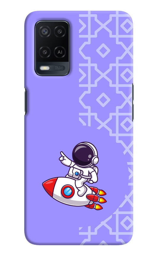 Cute Astronaut Oppo A54 Hard Case Back Cover by Casekaro