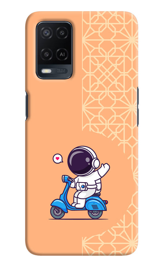 Cute Astronaut Riding Oppo A54 Hard Case Back Cover by Casekaro