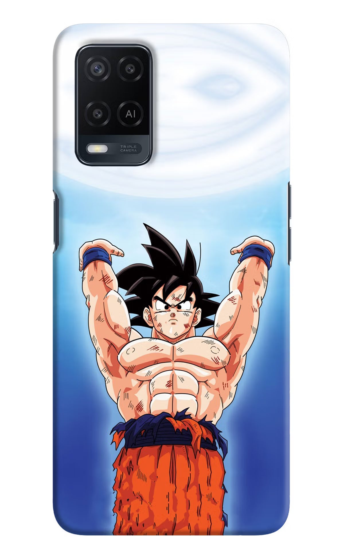 Goku Power Oppo A54 Hard Case Back Cover by Casekaro
