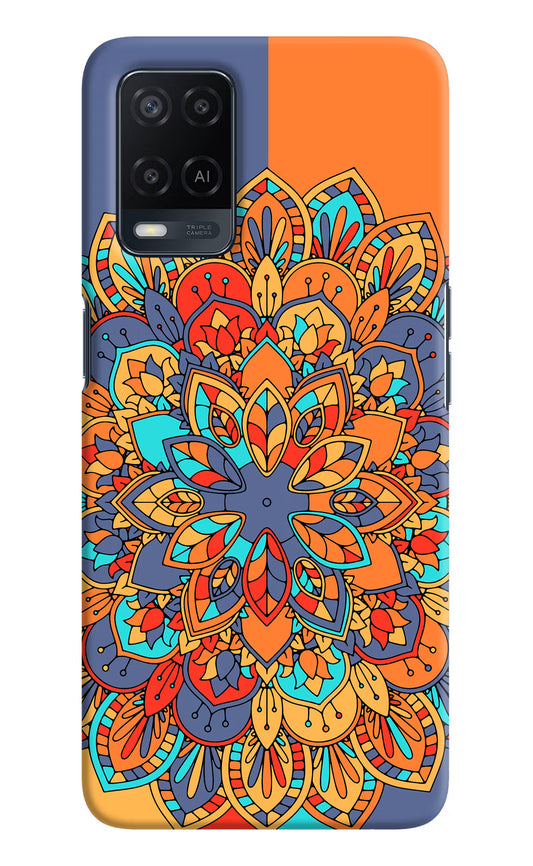 Color Mandala Oppo A54 Hard Case Back Cover by Casekaro