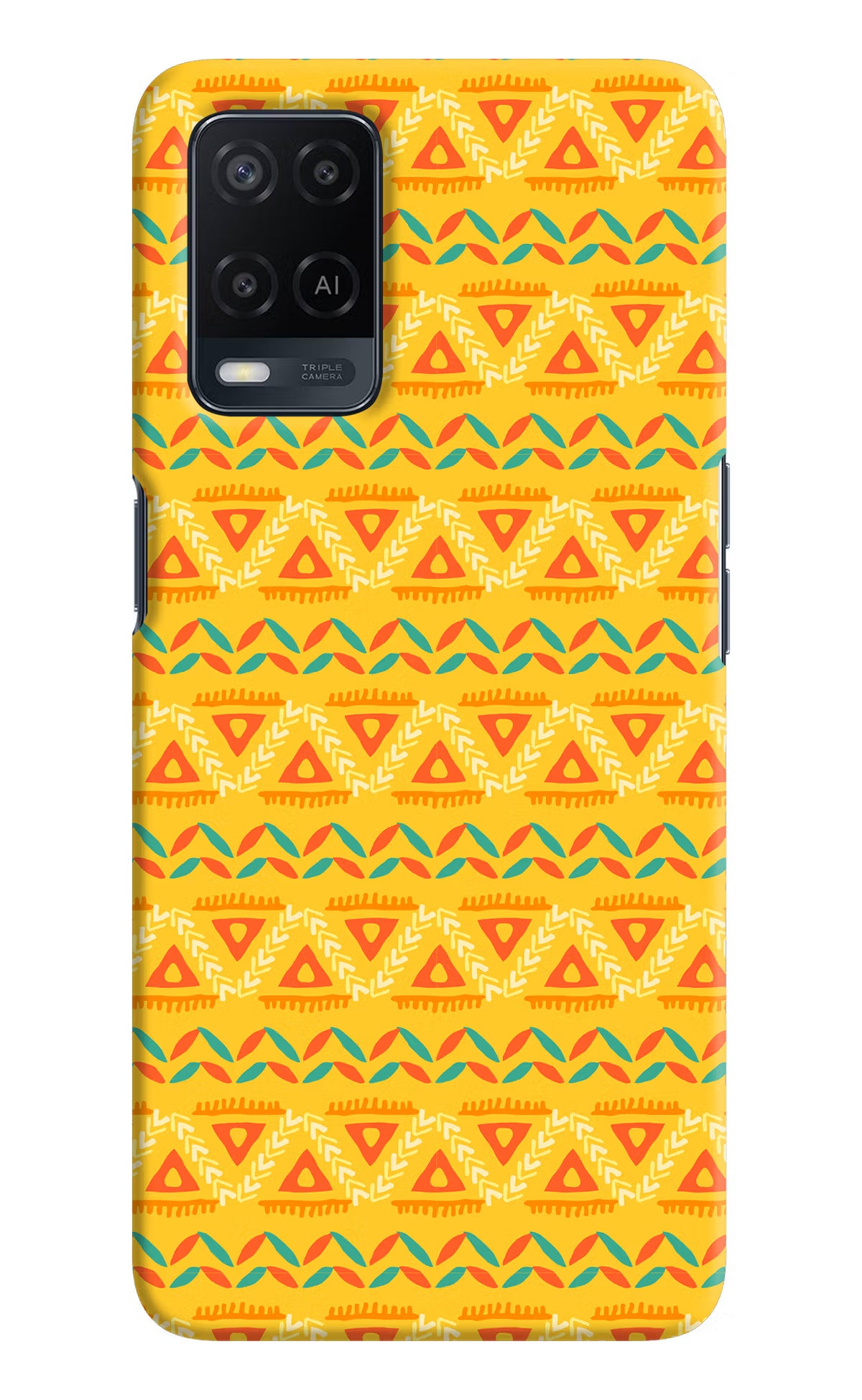 Tribal Pattern Oppo A54 Hard Case Back Cover by Casekaro