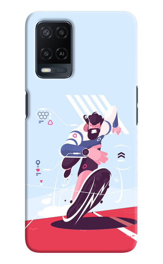 Run Pro Oppo A54 Hard Case Back Cover by Casekaro