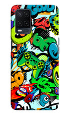 Game Doodle Oppo A54 Hard Case Back Cover by Casekaro