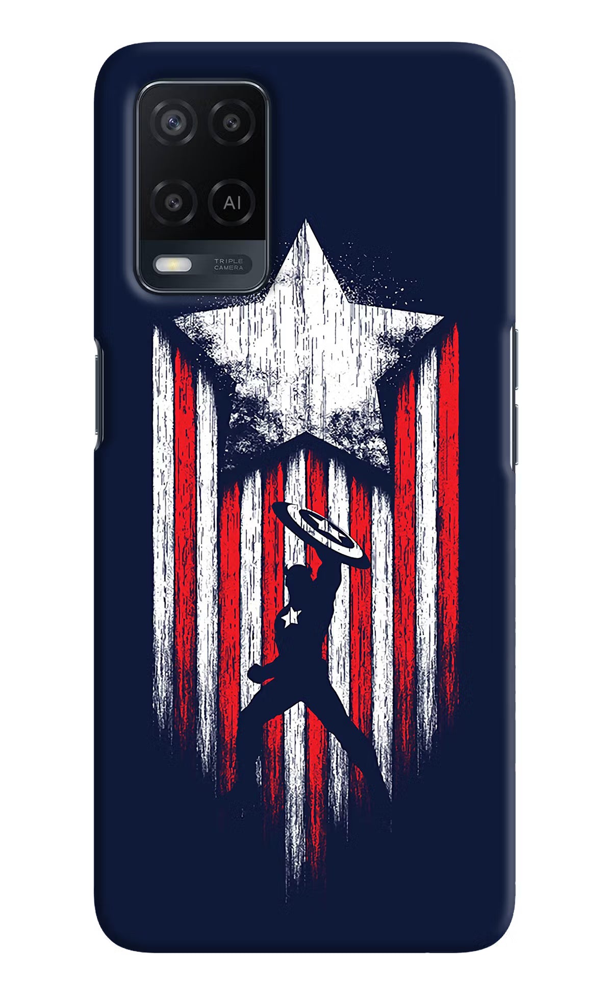 Captain America Marvel Art Oppo A54 Hard Case Back Cover by Casekaro