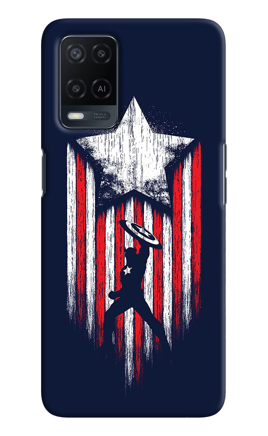 Captain America Marvel Art Oppo A54 Back Cover, Hard case