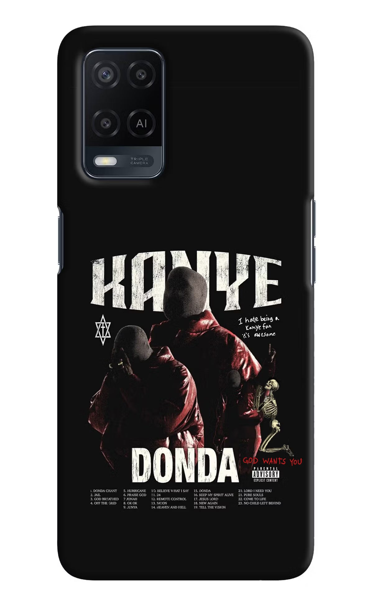 Donda Kanye West Oppo A54 Hard Case Back Cover by Casekaro
